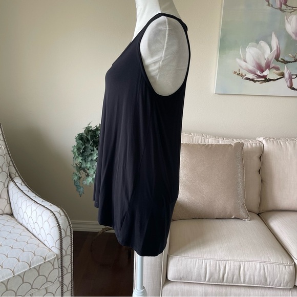 Vince Hi Low Black Scoop Neck Tank Top  Size L - Picture 3 of 15